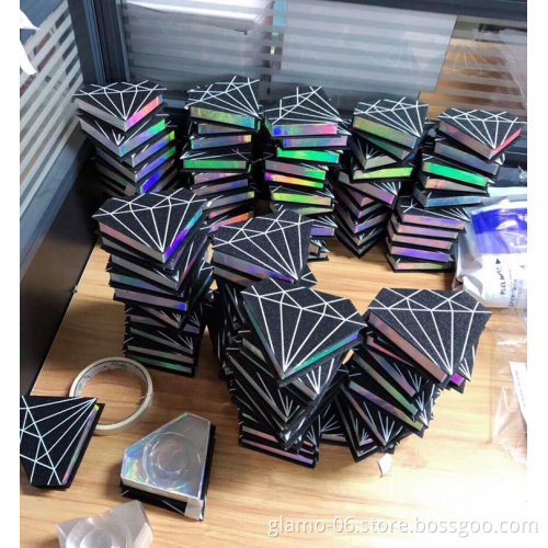 Customized Eyelash Packaging Box Premium Mink Eyelashes 3D Eyelash Packaging Box 100 Packs Crown Lash Box Package
